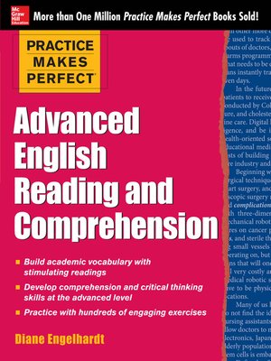 cover image of Practice Makes Perfect Advanced English Reading and Comprehension